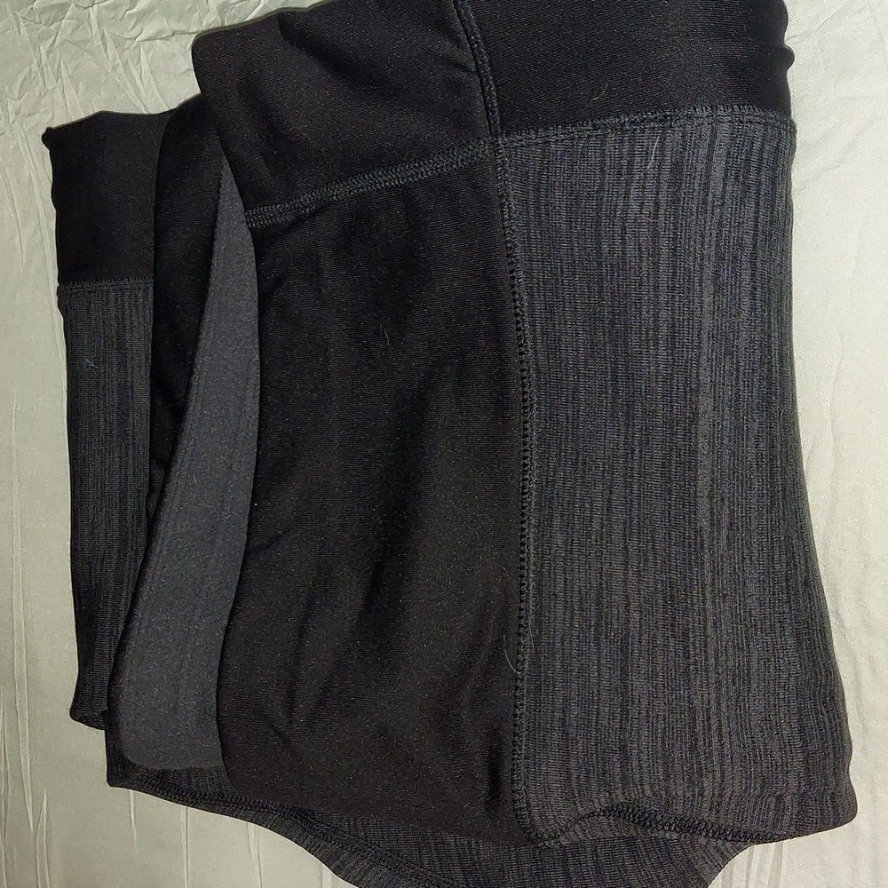 Athleta Charcoal Fleece Lined Leggings